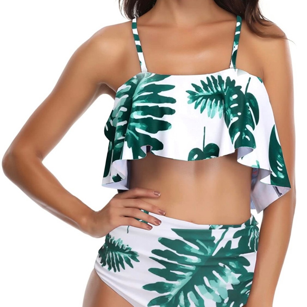 Two Piece Swimsuit High Waisted